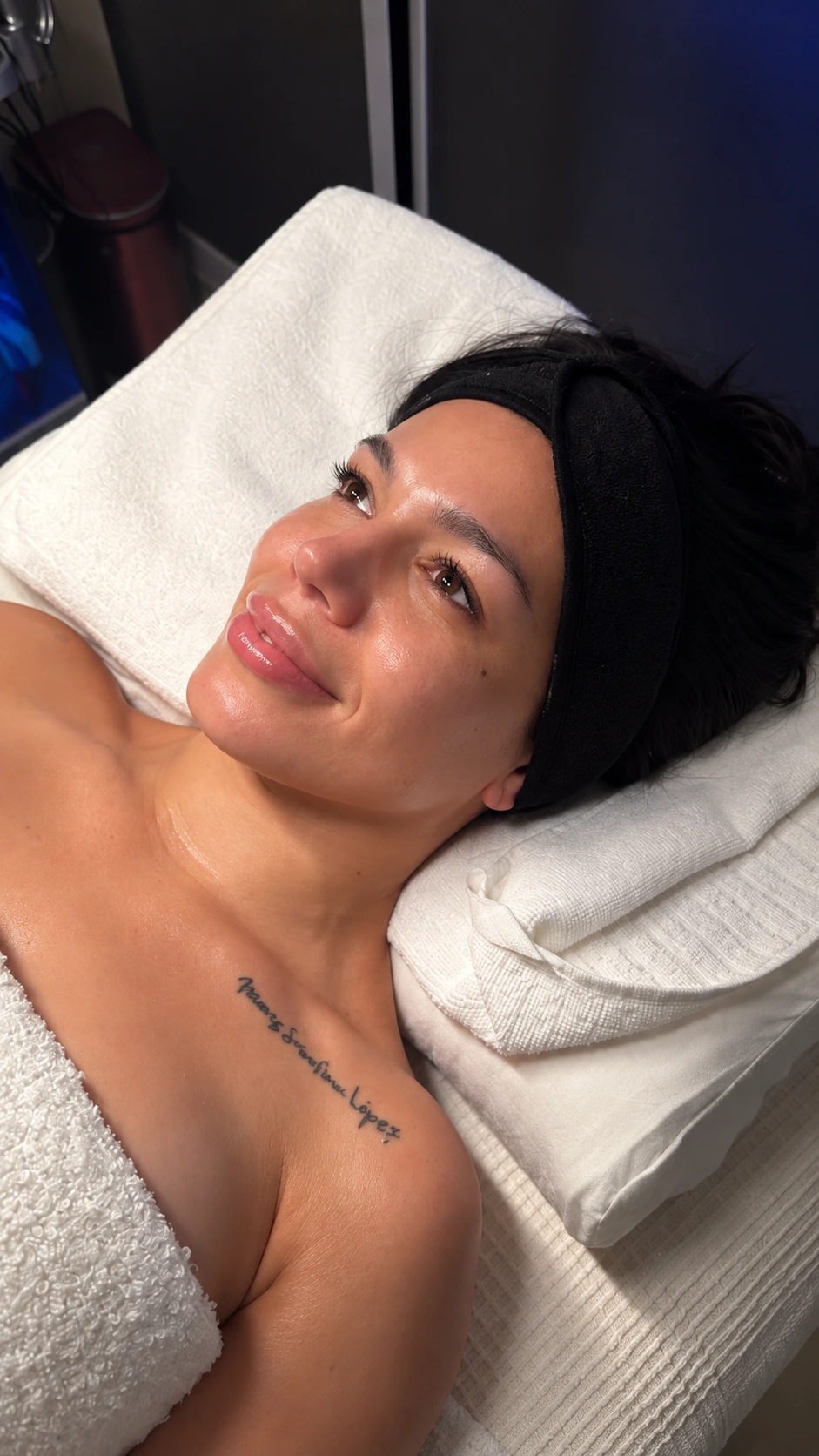 Mónica: fotografía después aportada para el comparativo Hydrafacial